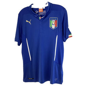Puma Italy Home Football Shirt 2014-2015 Mens Size S